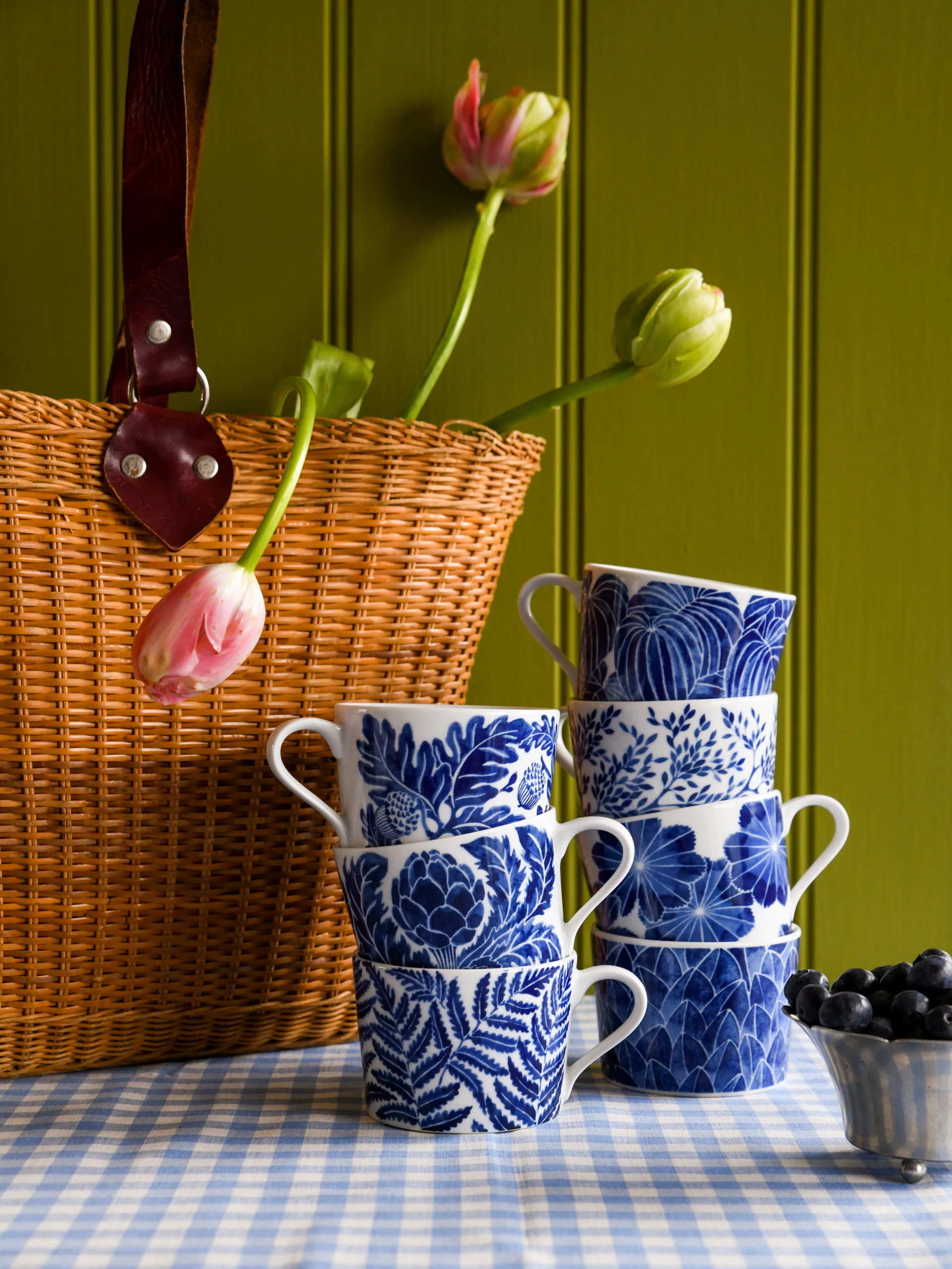 Acorn kopp 24 cl, Blå Götefors Porslin