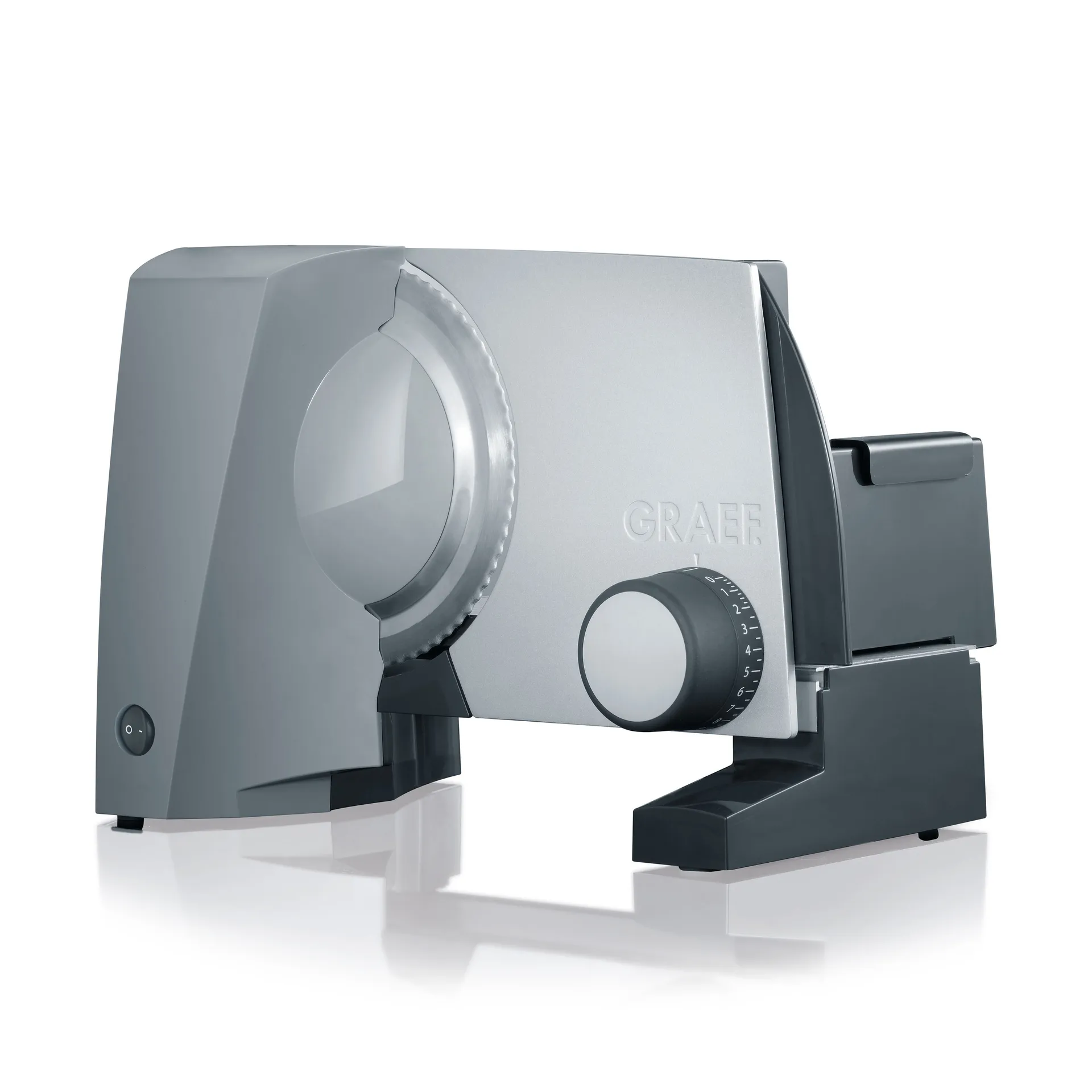 Graef Twin G52 skjæremaskin tannet+glatt blad, Rustfritt stål Graef