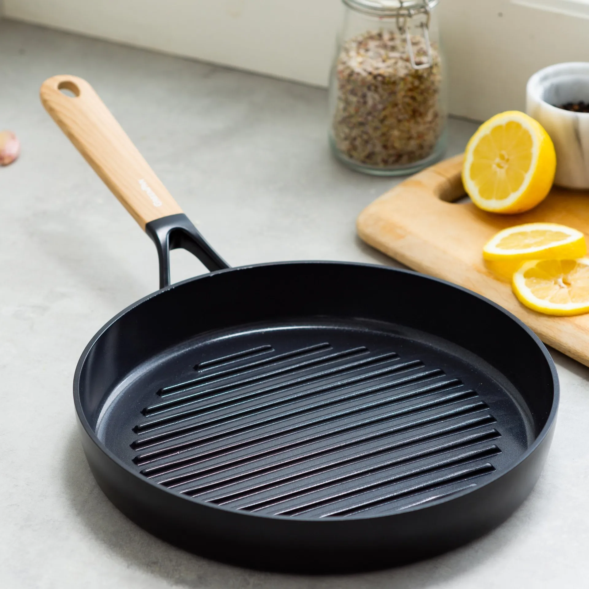 Eco Smartshape grillpanne 28 cm, Light wood GreenPan