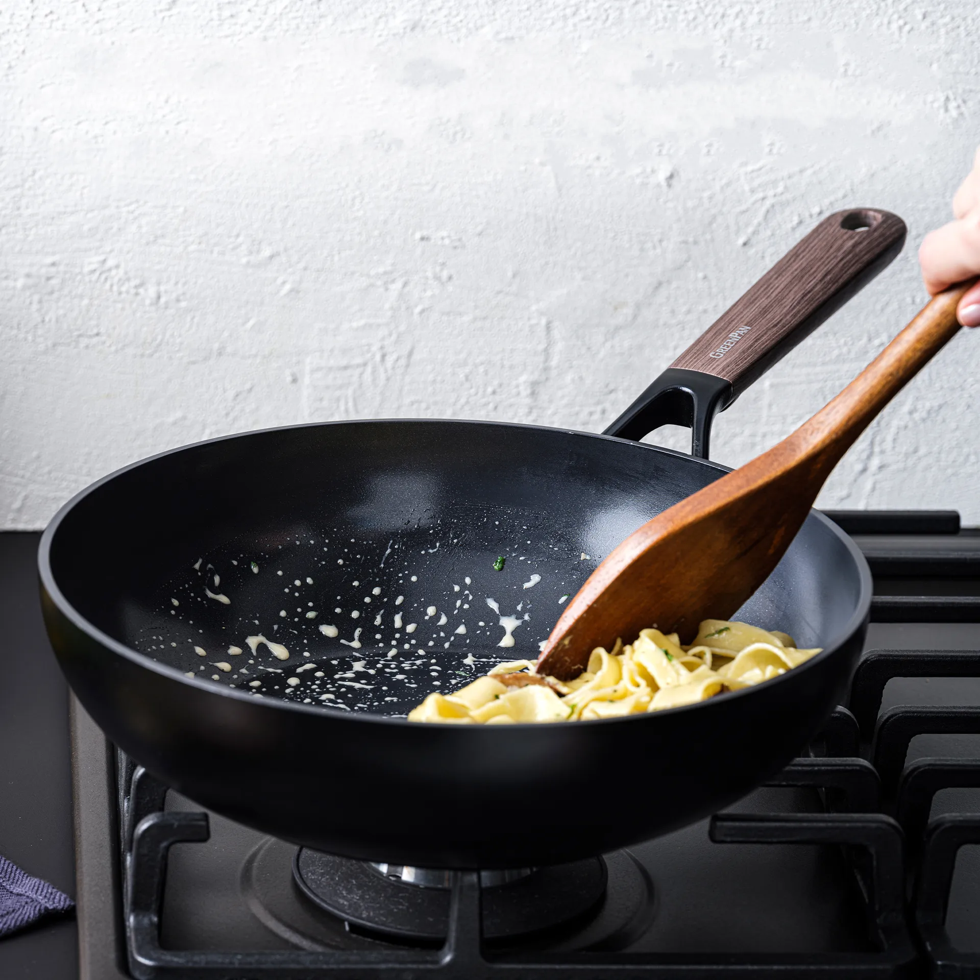 Eco Smartshape wokpanne 28 cm, Dark wood GreenPan