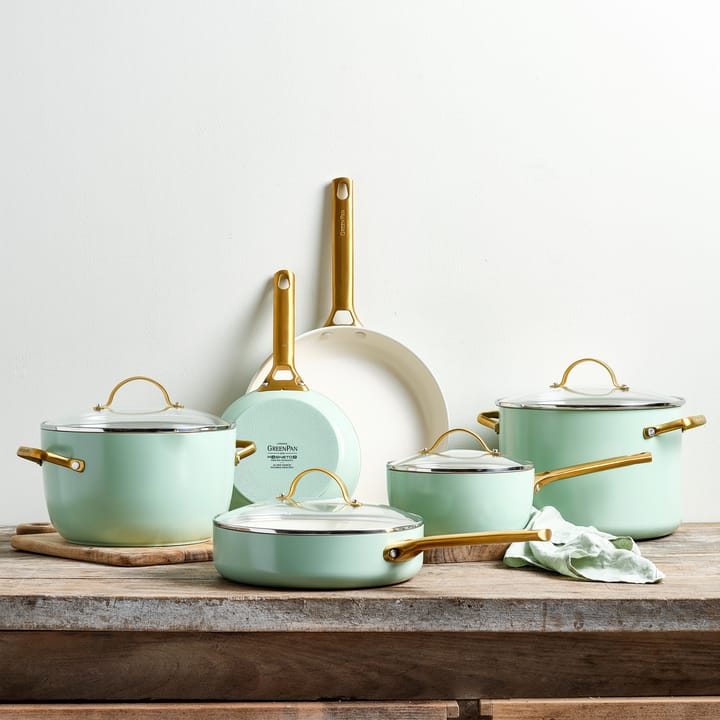 Padova stekepannesett 20 + 26 cm, Mint green GreenPan