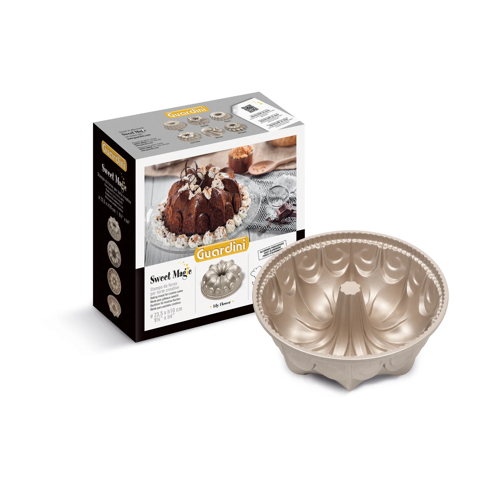 Sweet Magic bakeform, Støpt aluminium, Lily Flower, 194 cl Guardini