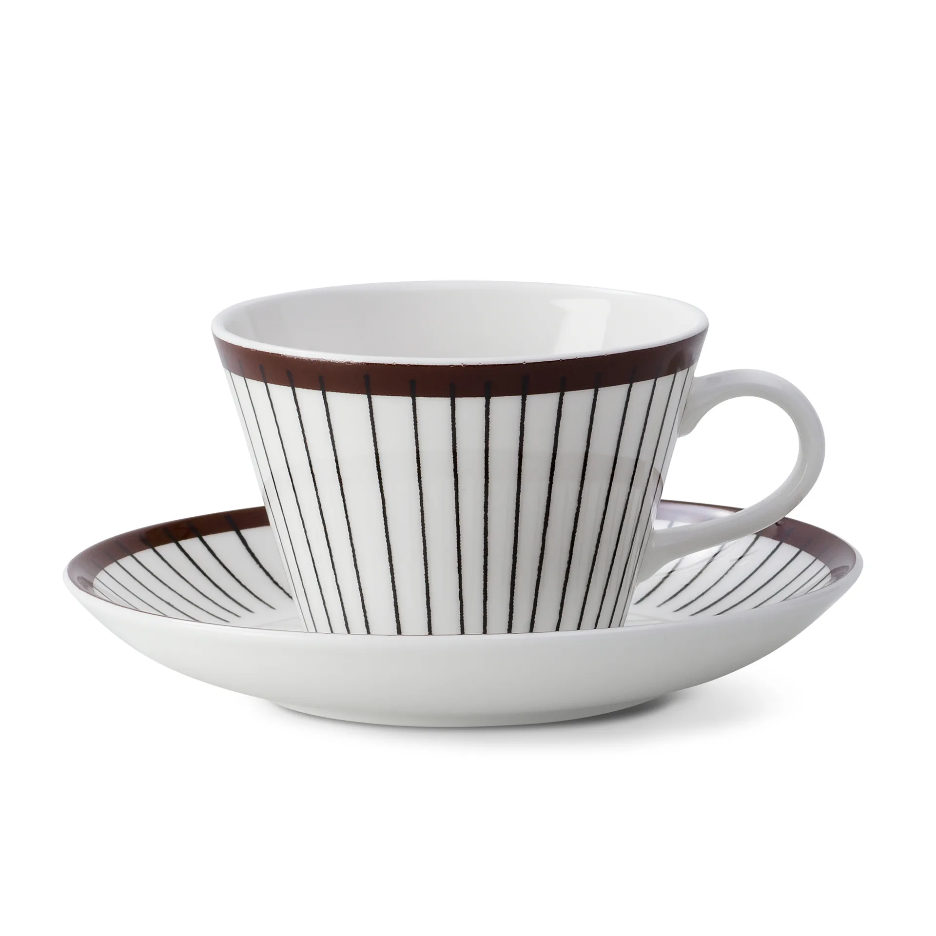 Gustafsbergs Porslinsfabrik Ribb kaffegods Kaffekopp + sk&aring;l