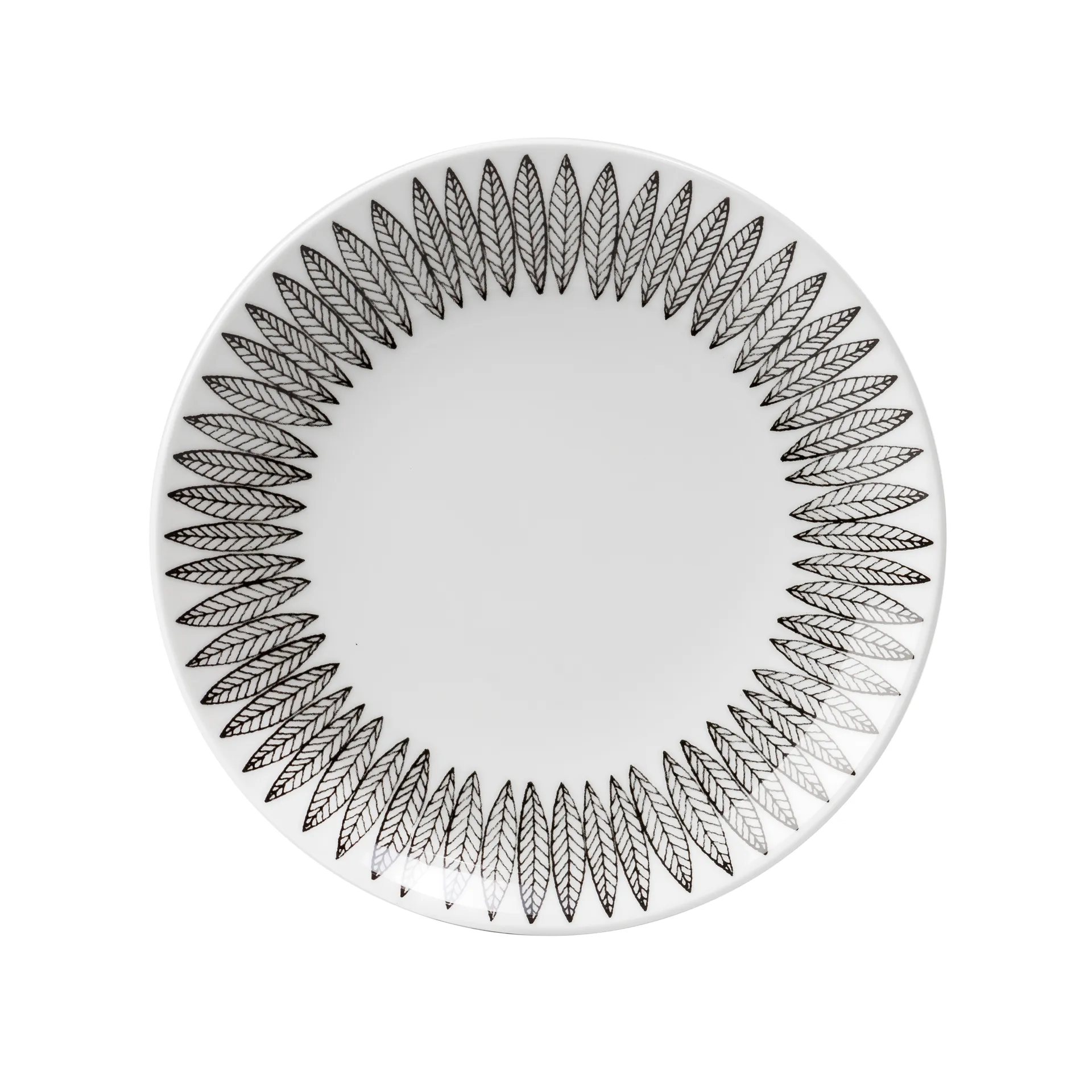 Gustafsbergs Porslinsfabrik Svart Salix tallerken Ø 18 cm