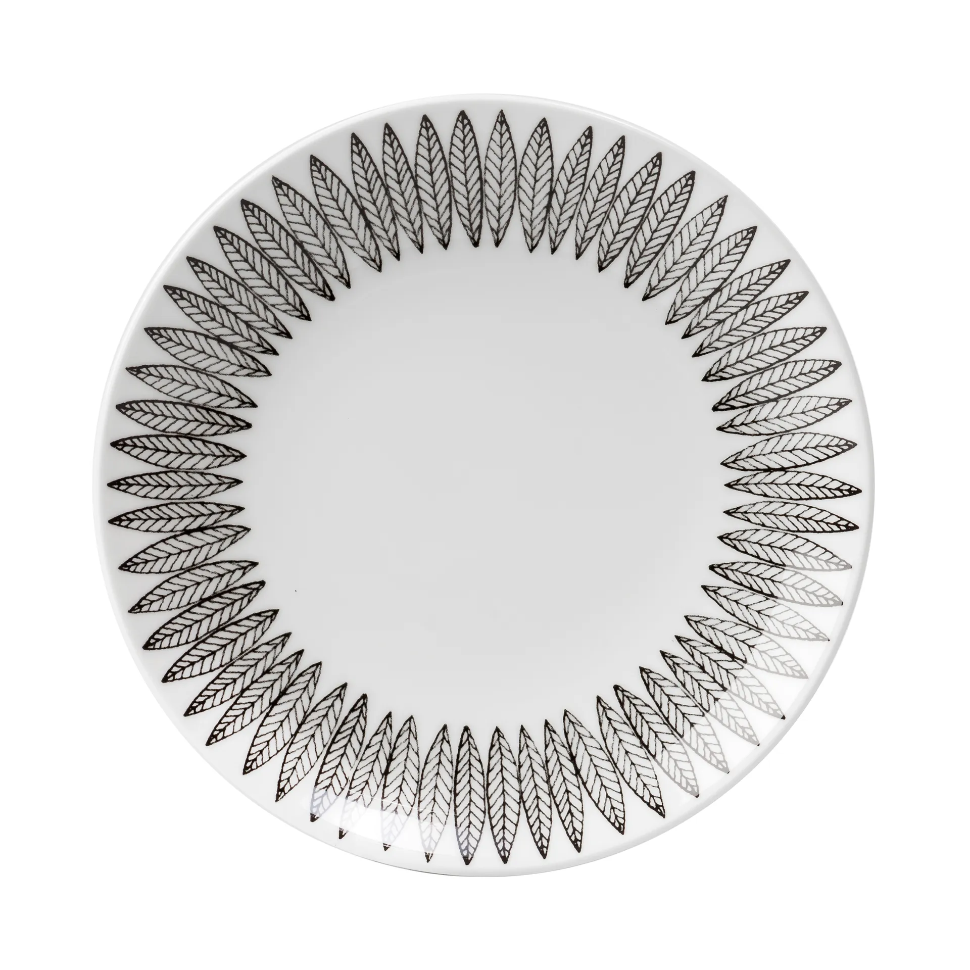 Gustafsbergs Porslinsfabrik Svart Salix tallerken Ø 22 cm
