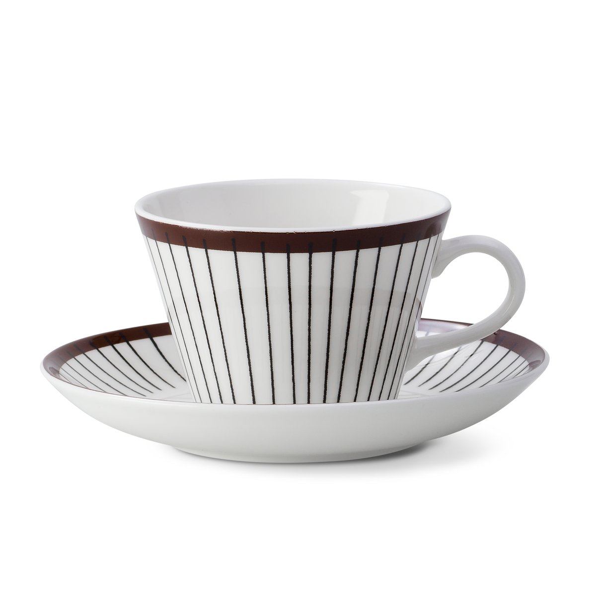 Gustavsbergs Porslinsfabrik Ribb kaffegods Kaffekopp + skål