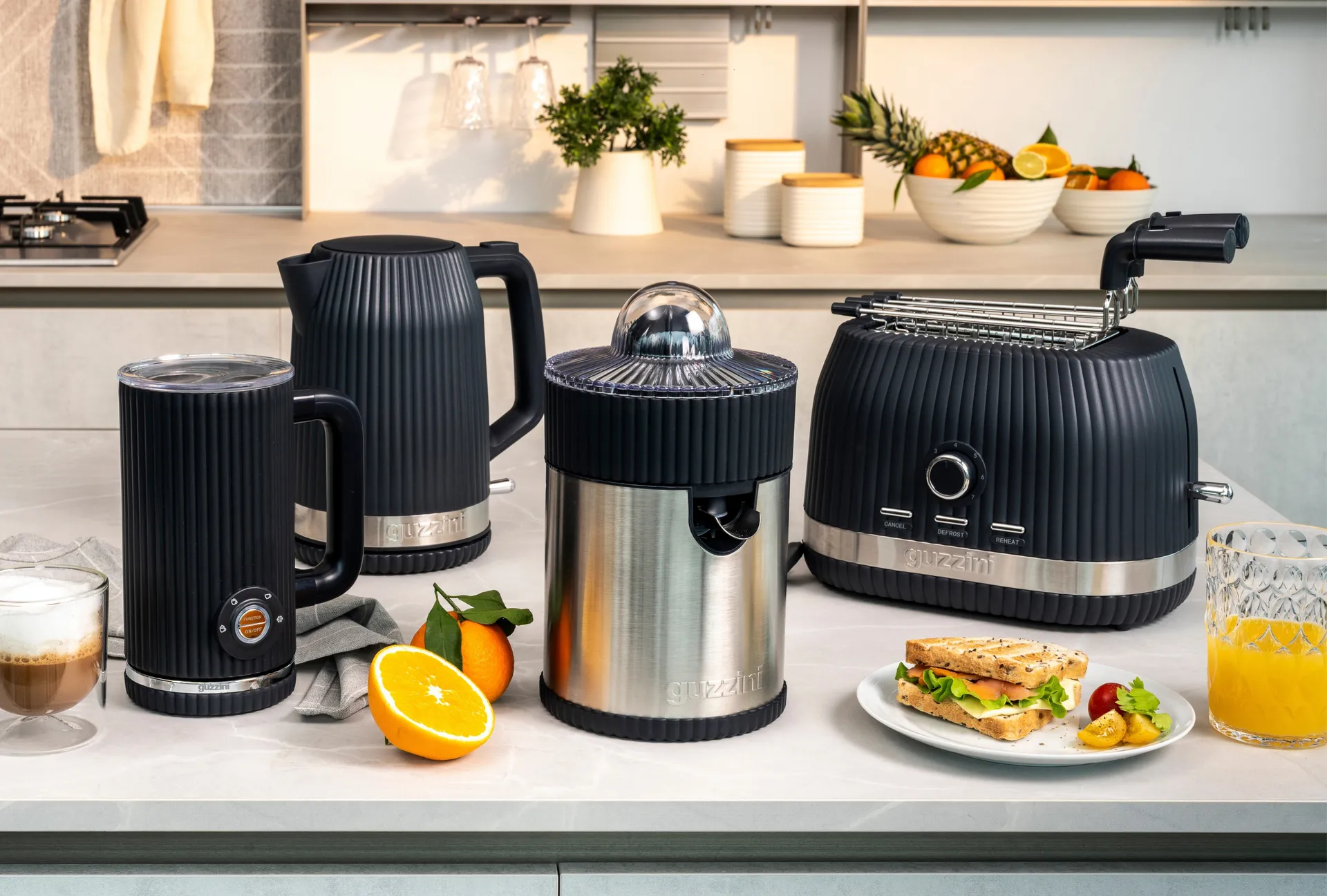 Sous chef elektrisk juicepresse, Grey Guzzini