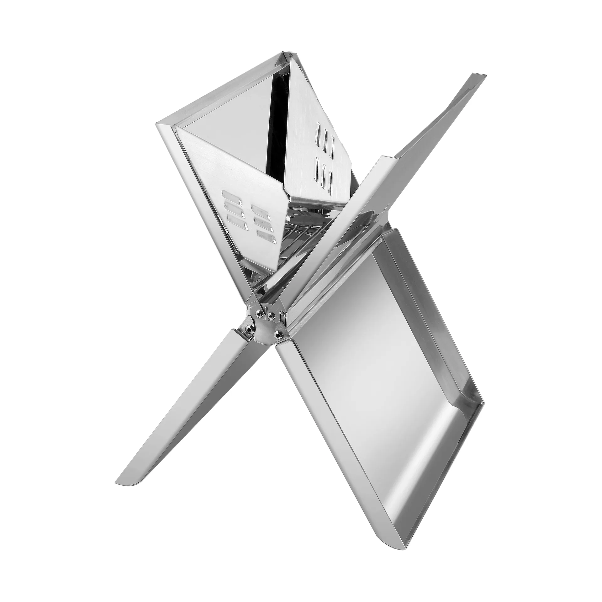 Hällmark sammenleggbar grill 36x26 cm, Rustfritt stål Hällmark