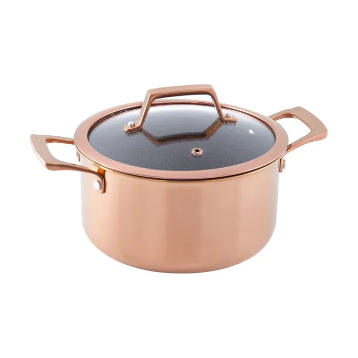 Hâws Santo gryte med lokk hybrid coating 3,4 L - Rose Gold - Hâws