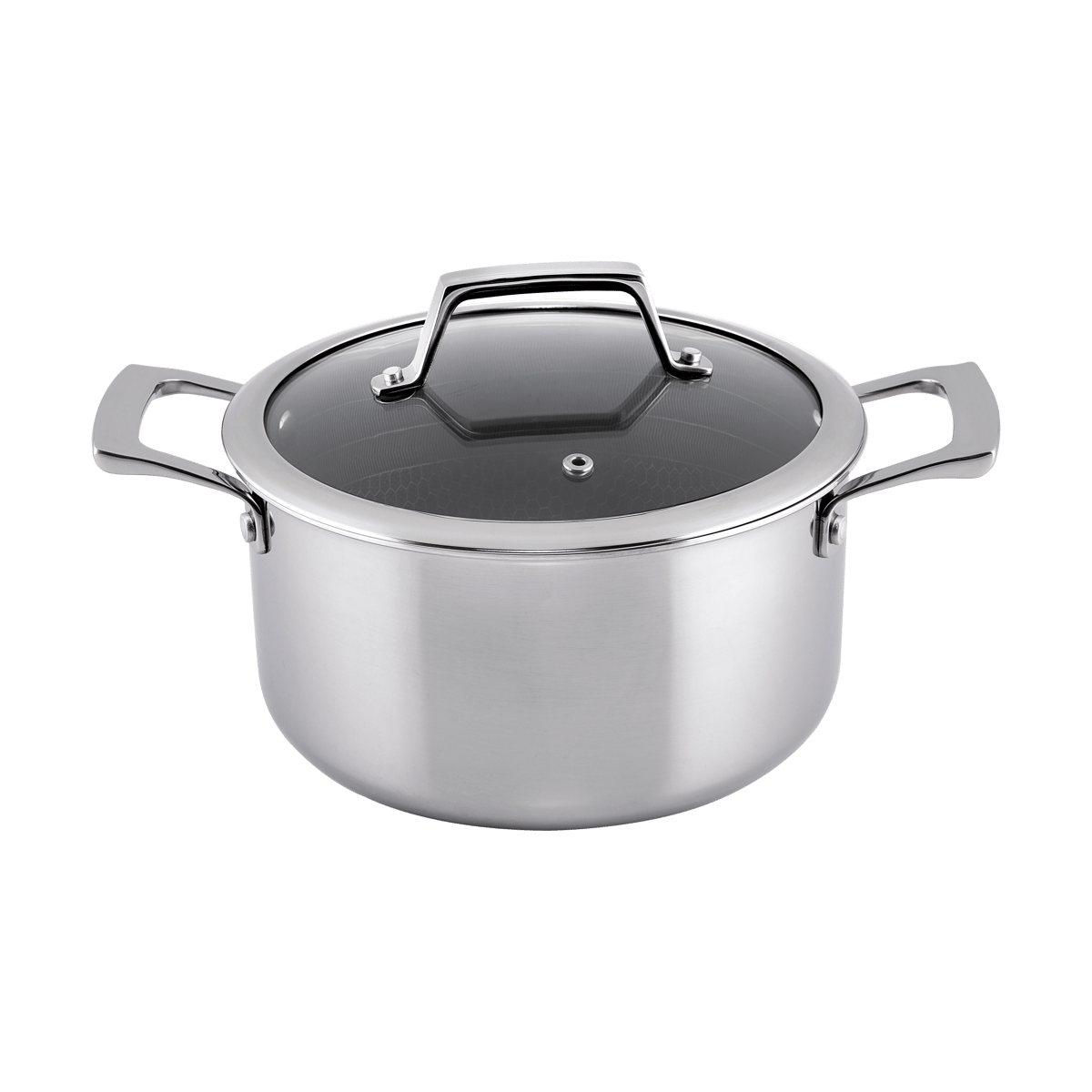 Hâws Hâws Santo Hybrid Coating gryte med lokk 3,4 L Rustfritt stål
