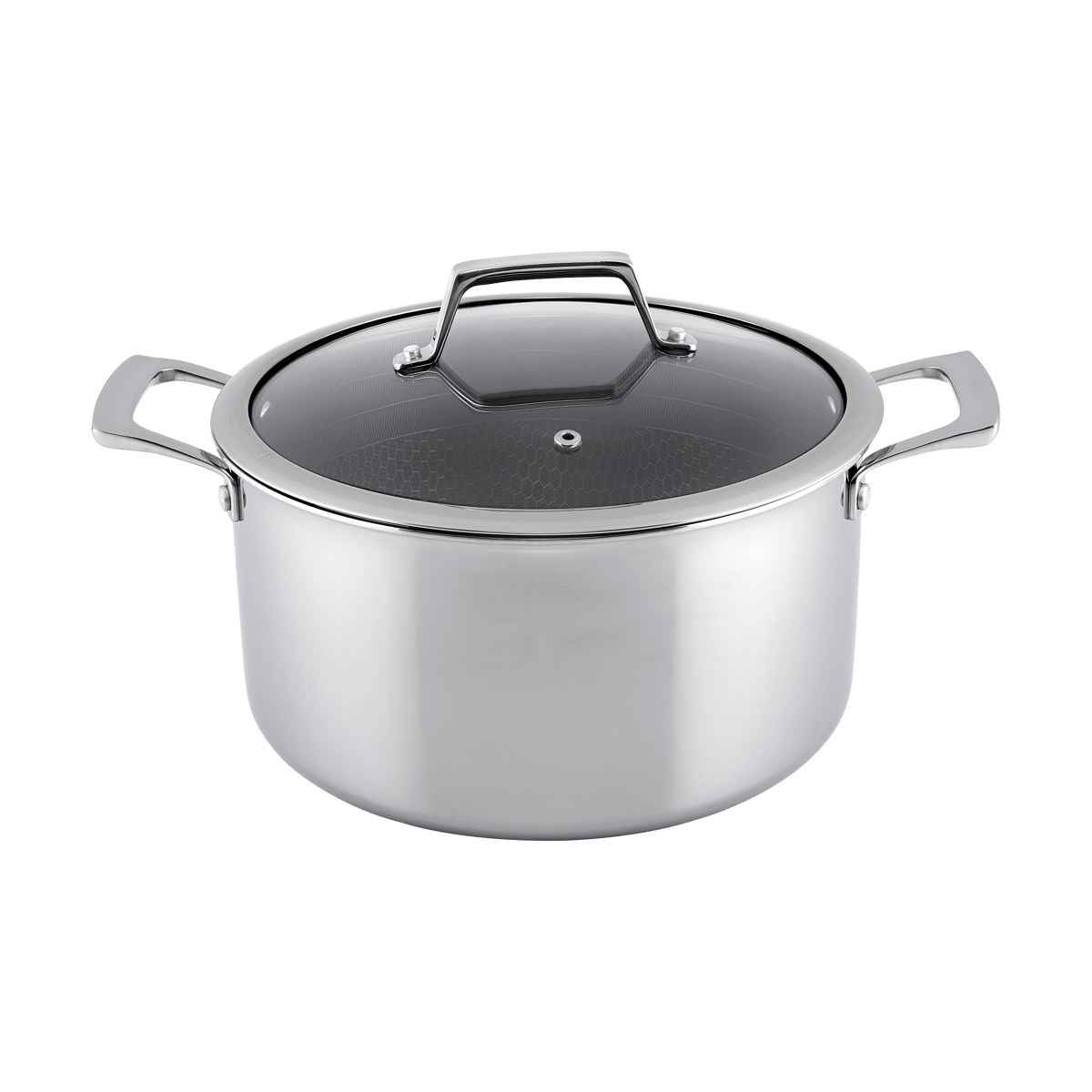 Hâws Hâws Santo Hybrid Coating gryte med lokk 5,8 L Rustfritt stål