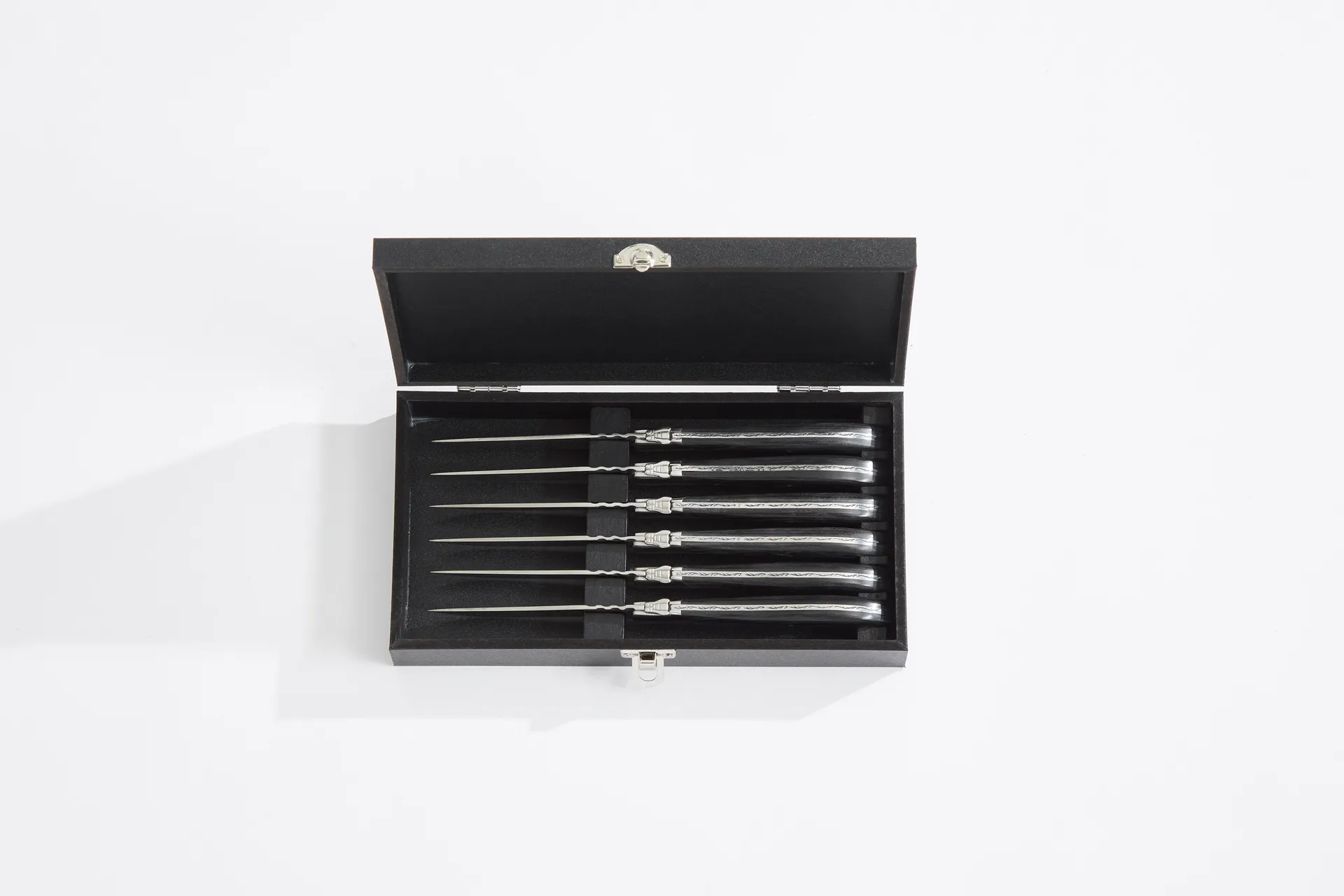 Laguiole By Hâws grillgaffel 6-pakning, Black Wood Hâws