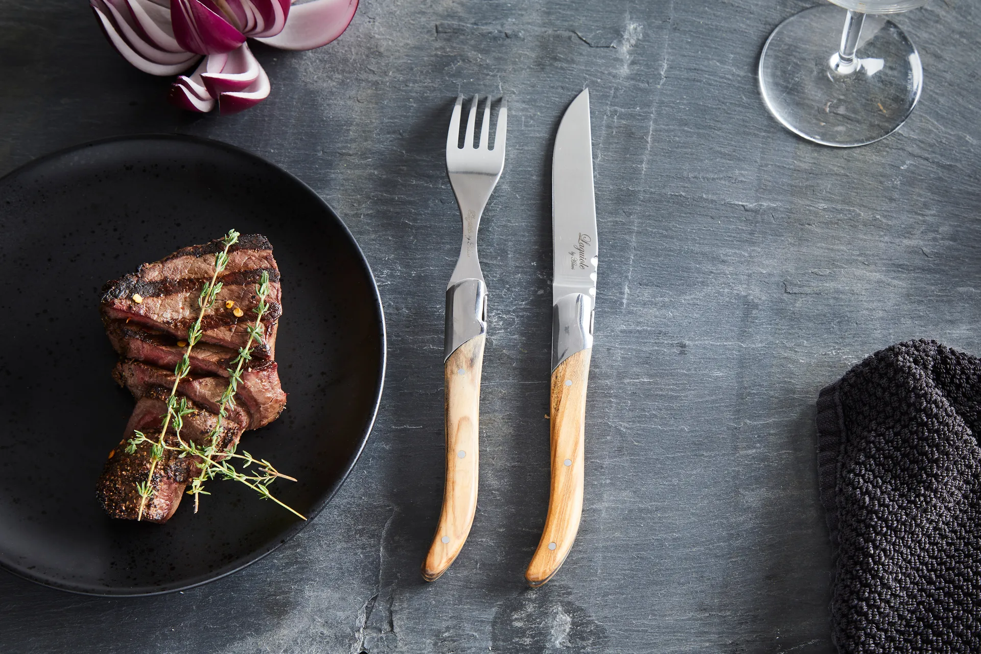 Laguiole By Hâws grillgaffel 6-pakning, Olive Hâws