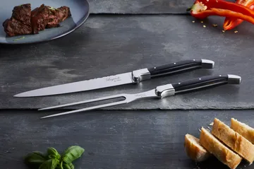 Laguiole By Hâws trancherset 2-deler - Black Wood - Hâws