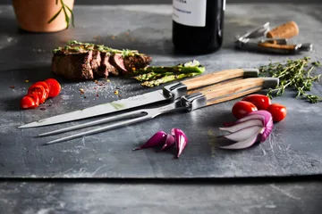 Laguiole By Hâws trancherset 2-deler - Olive - Hâws