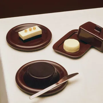 Barro tallerken - Burgundy, Ø18 cm, 2-pakning - HAY