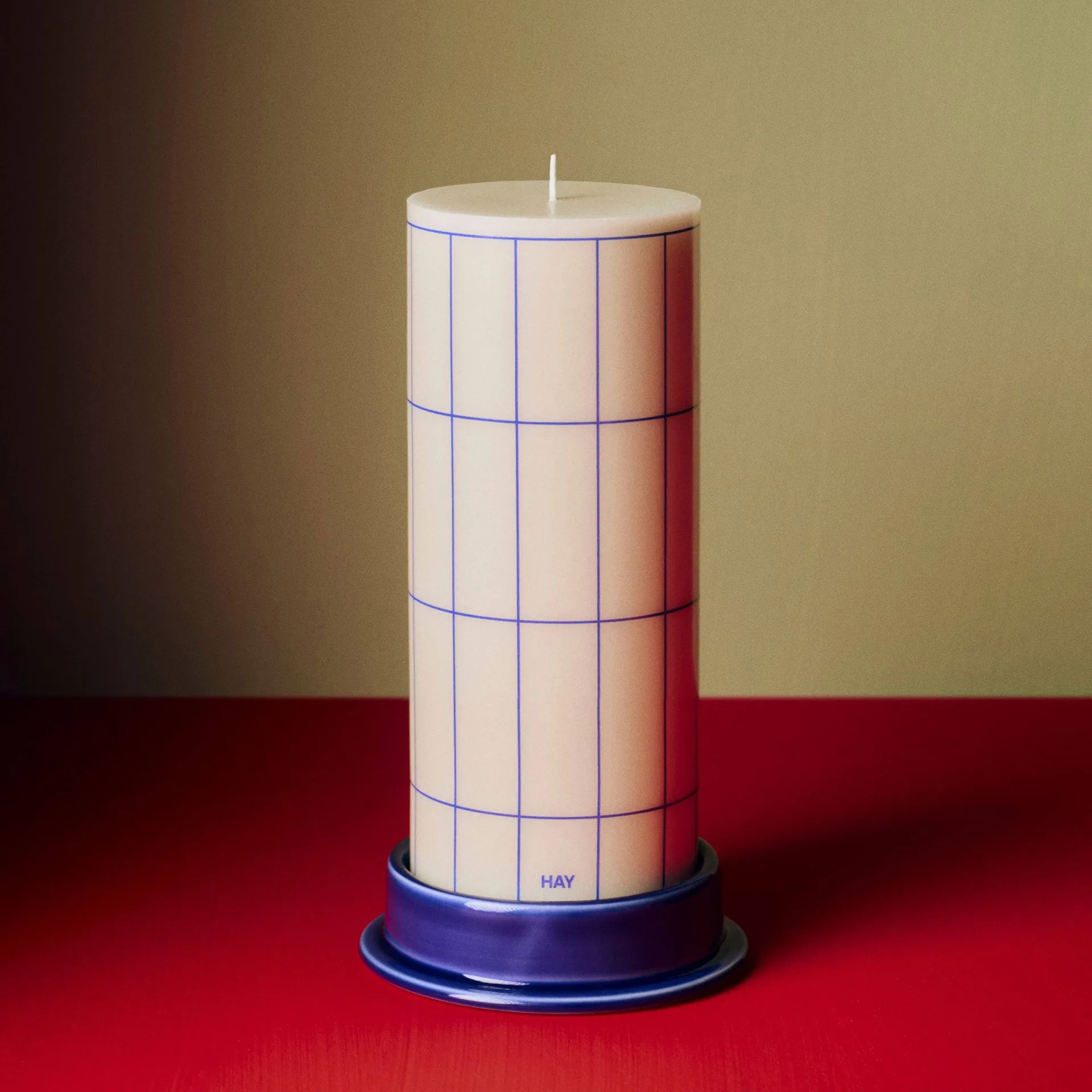 Column blokklysestake medium Ø11 cm, Royal blue HAY