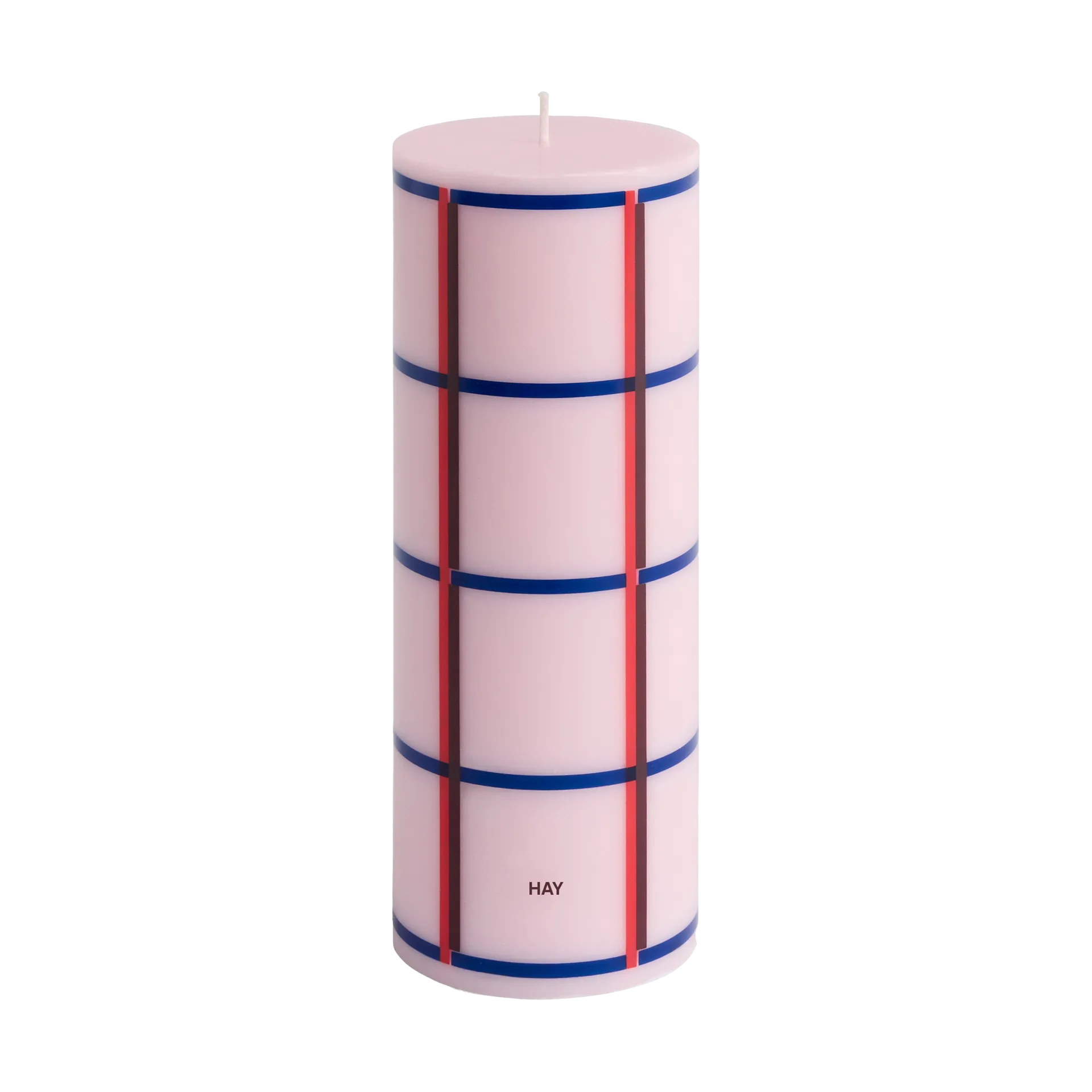 Column Candle blokklys medium 20 cm, Light pink-red-bordeaux-dark blue HAY