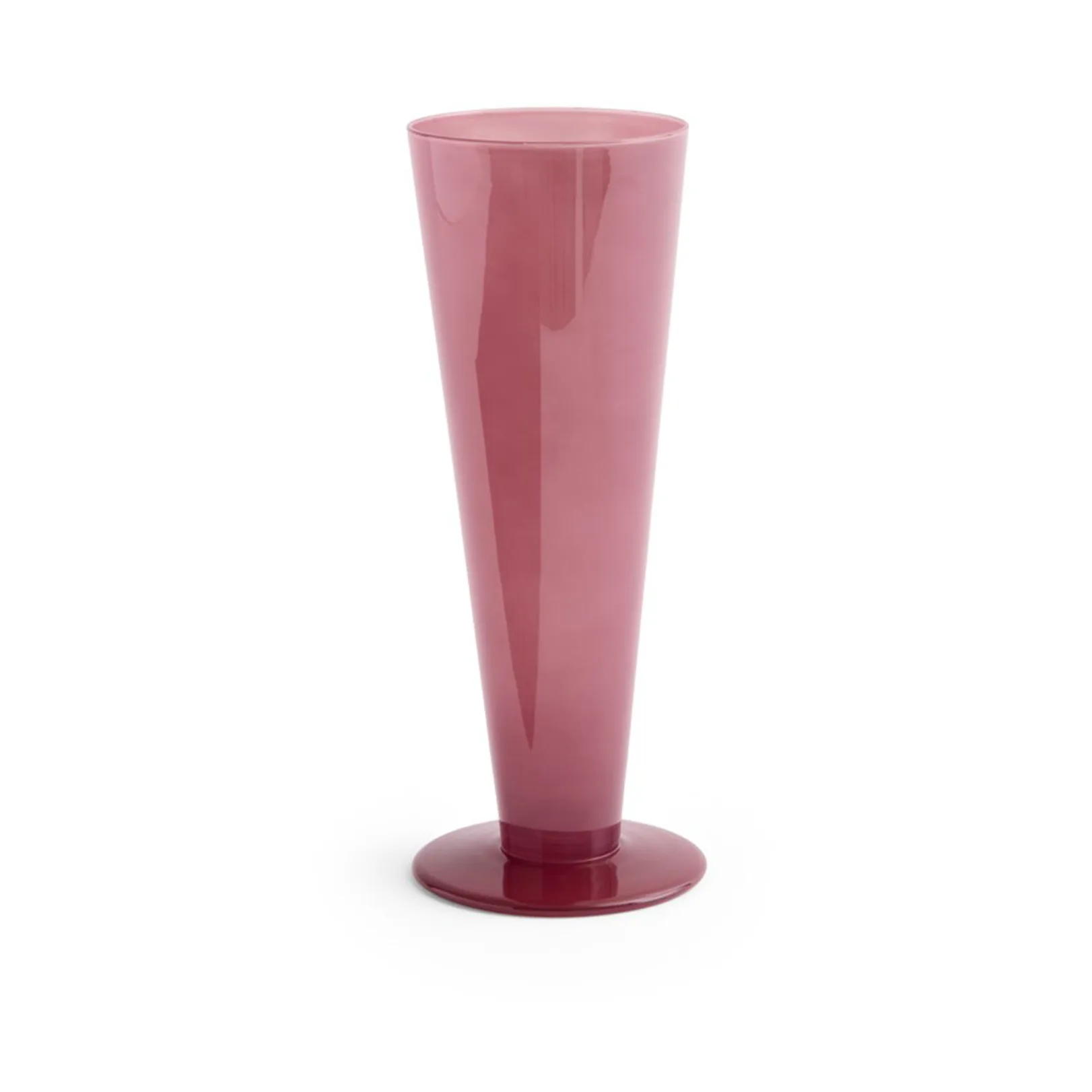Conical vase, Rose-dark red, medium HAY