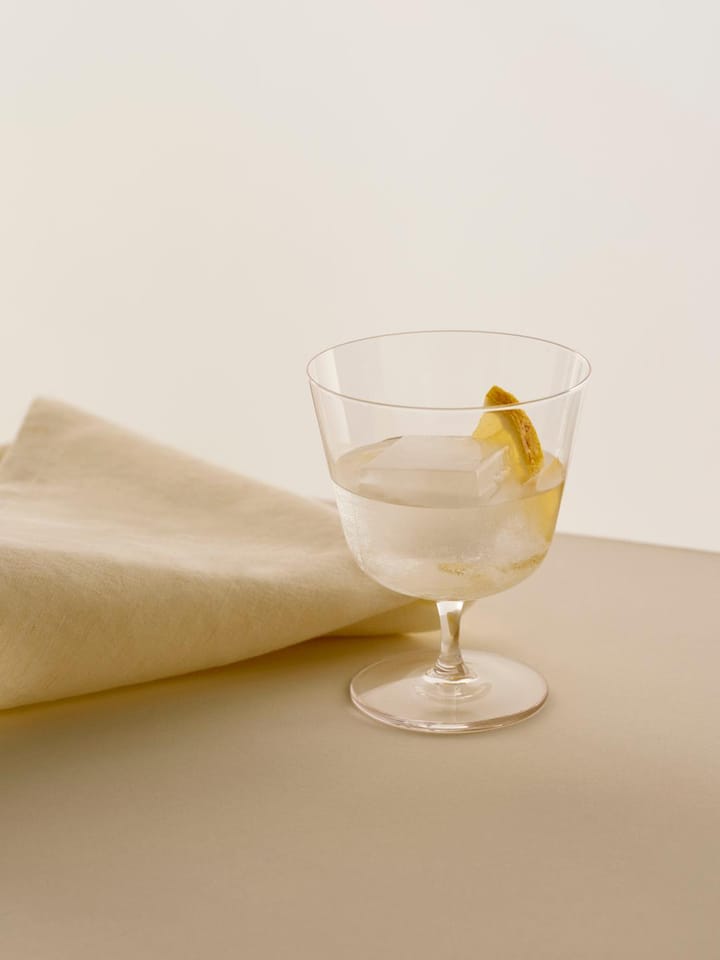 Curve Stem drikkeglass 2-pakning, Clear HAY
