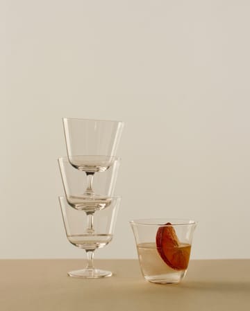 Curve Stem drikkeglass 2-pakning - Clear - HAY