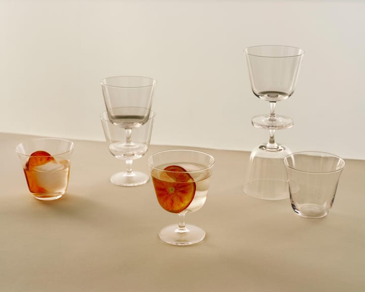 Curve Tumbler drikkeglass 2-pakning, Clear HAY