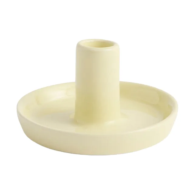 Disc lysestake, Lime white, Ø7×4 cm HAY