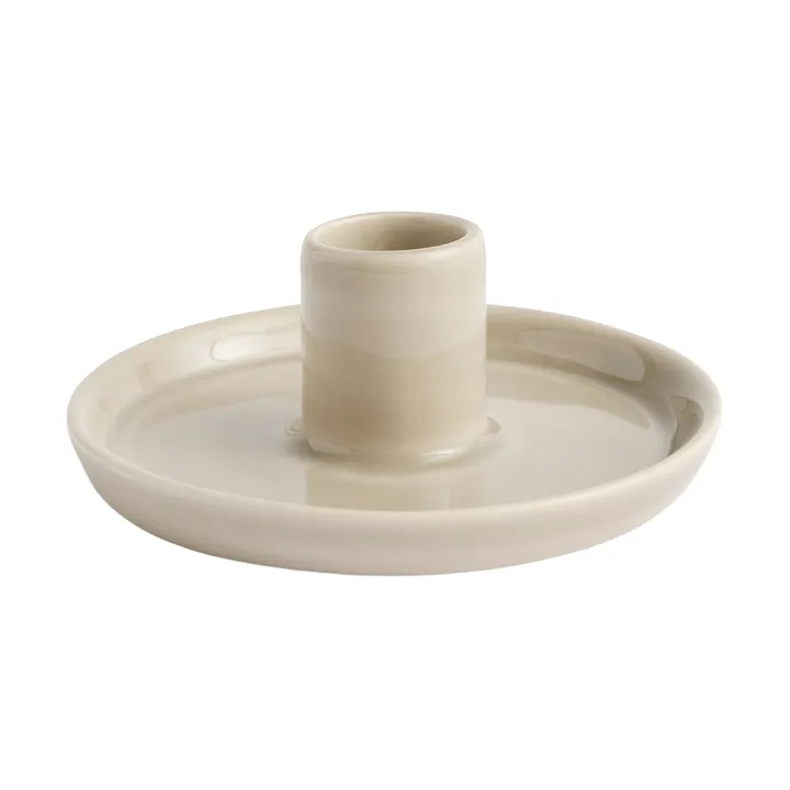 Disc lysestake - Warm grey, small, Ø10x4,8 cm - HAY