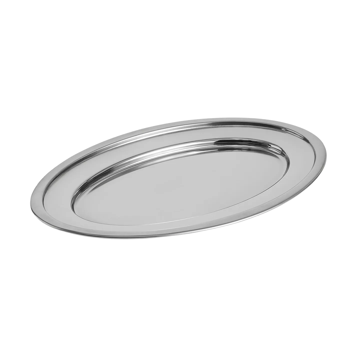 Essential Steel serveringsfat, Rustfritt stål, ovalt, Large HAY