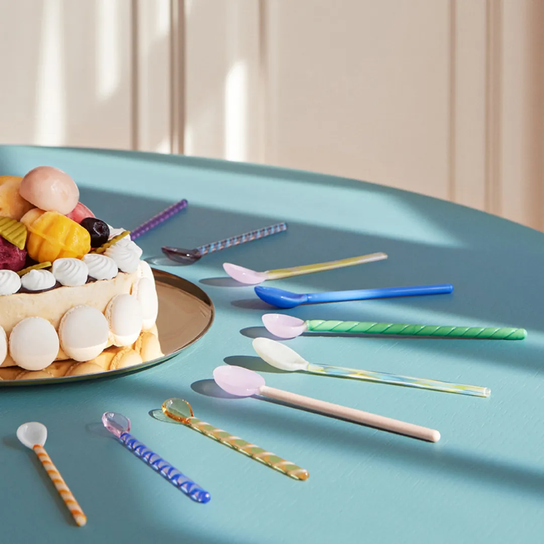 Mono glasskje 2-stk., Sky blue-green HAY