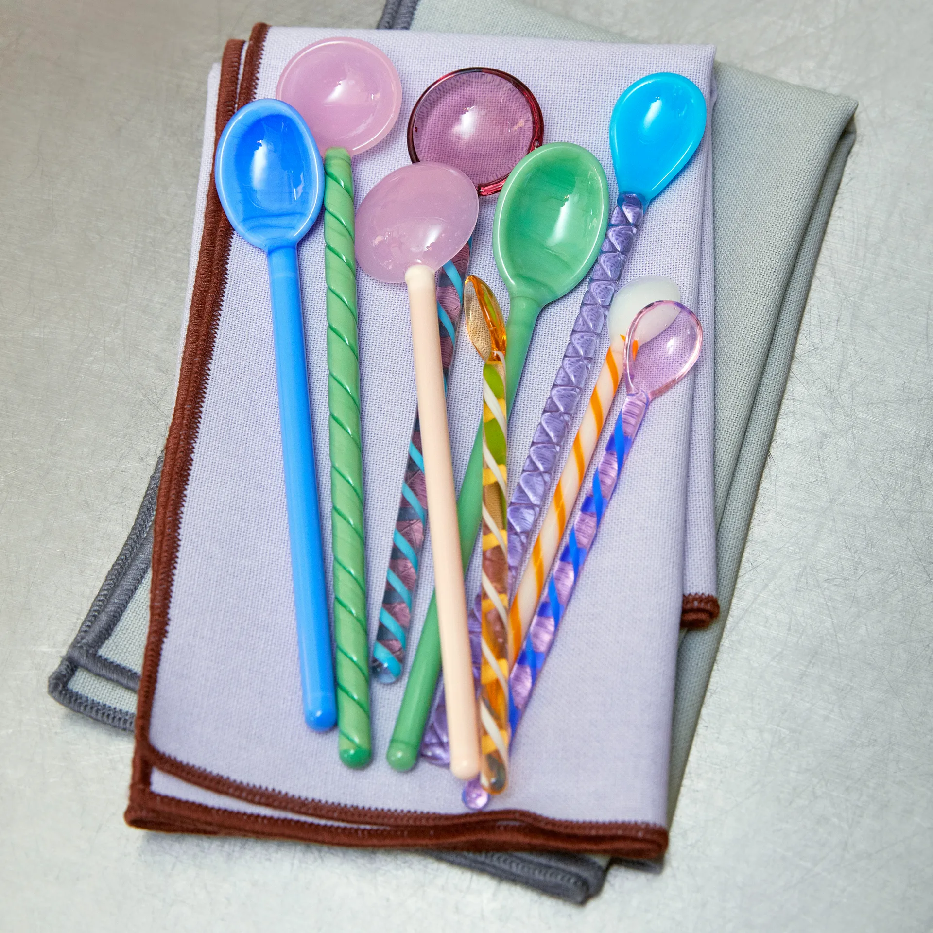 Mono glasskje 2-stk., Sky blue-green HAY