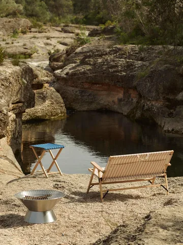 Outdoor Market grill - Rustfritt stål, Ø60 cm - HAY