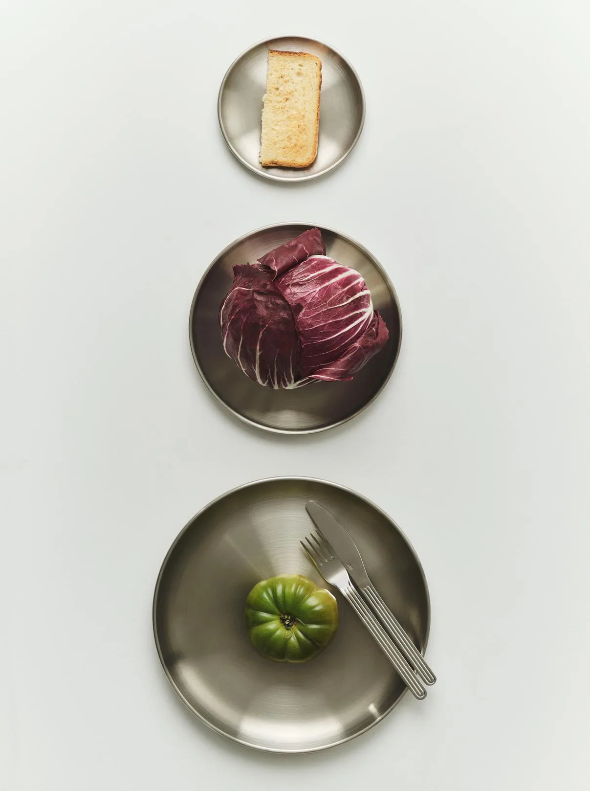 Outdoor Market tallerken, Rustfritt stål, Ø13,5 cm, 2-pakning HAY