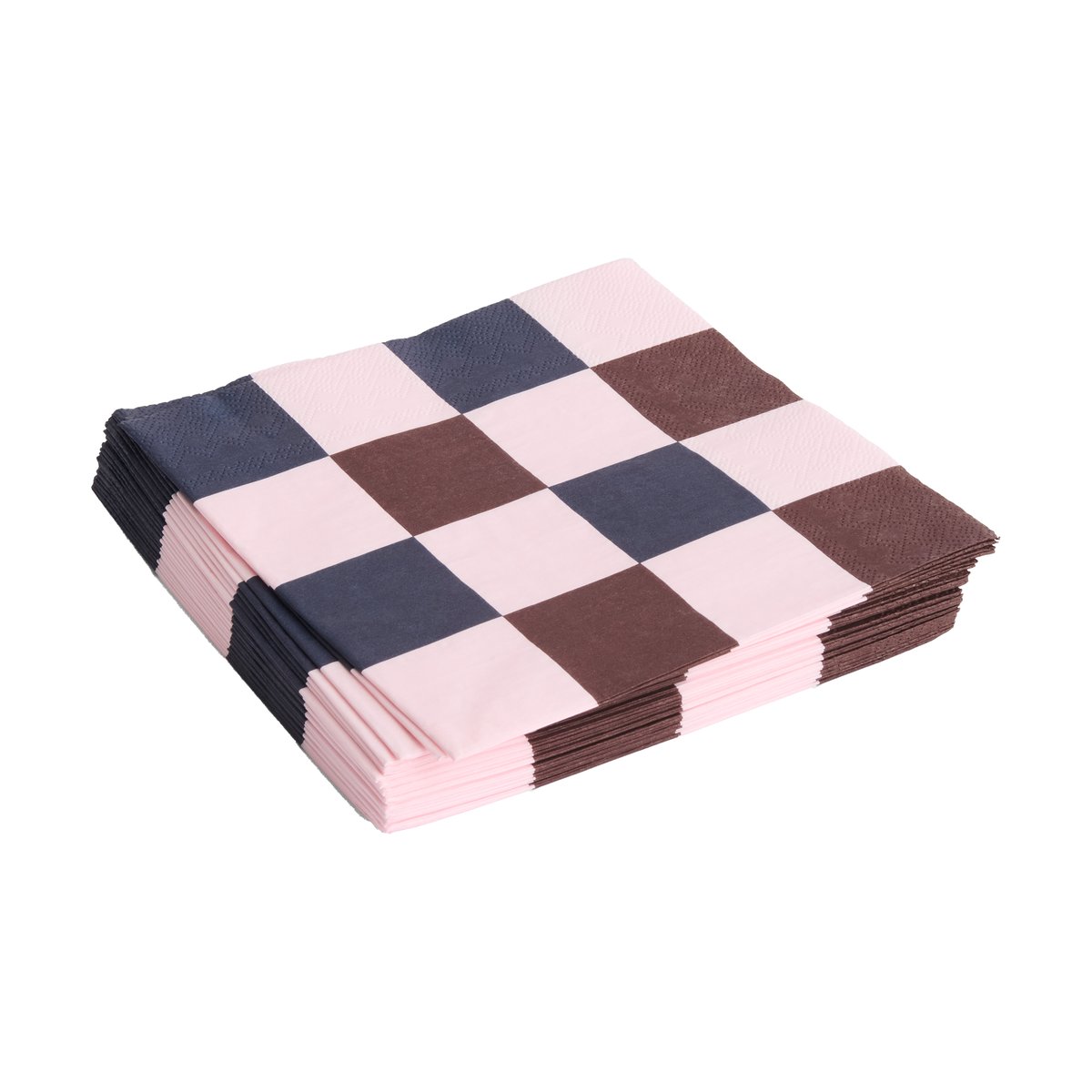 HAY Pattern Lunch Check serviett 33x33 cm 20-pakning Light pink-bordeaux-black M