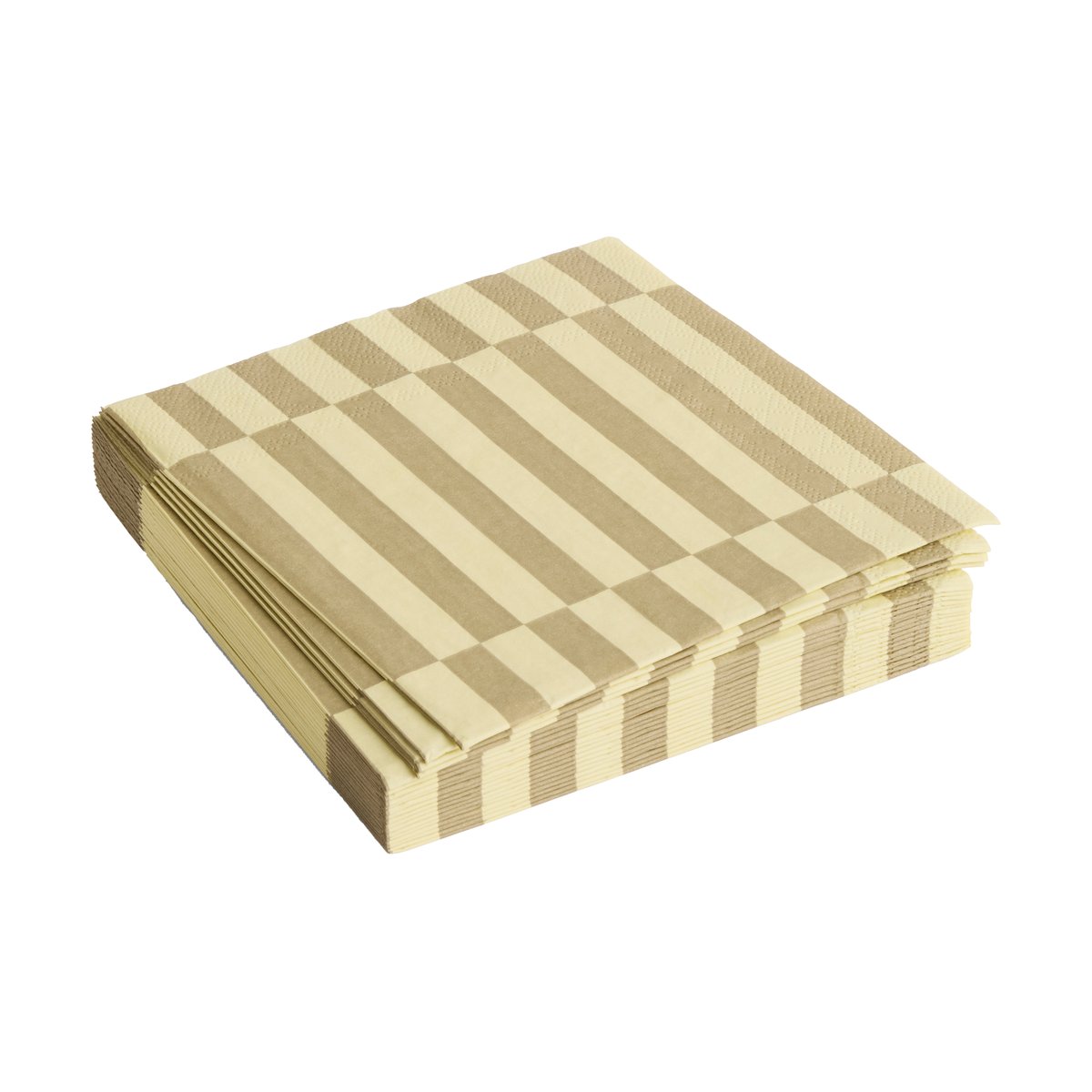 HAY Pattern Lunch Stripe serviett 33x33 cm 20-pakning Cream-sand pillar