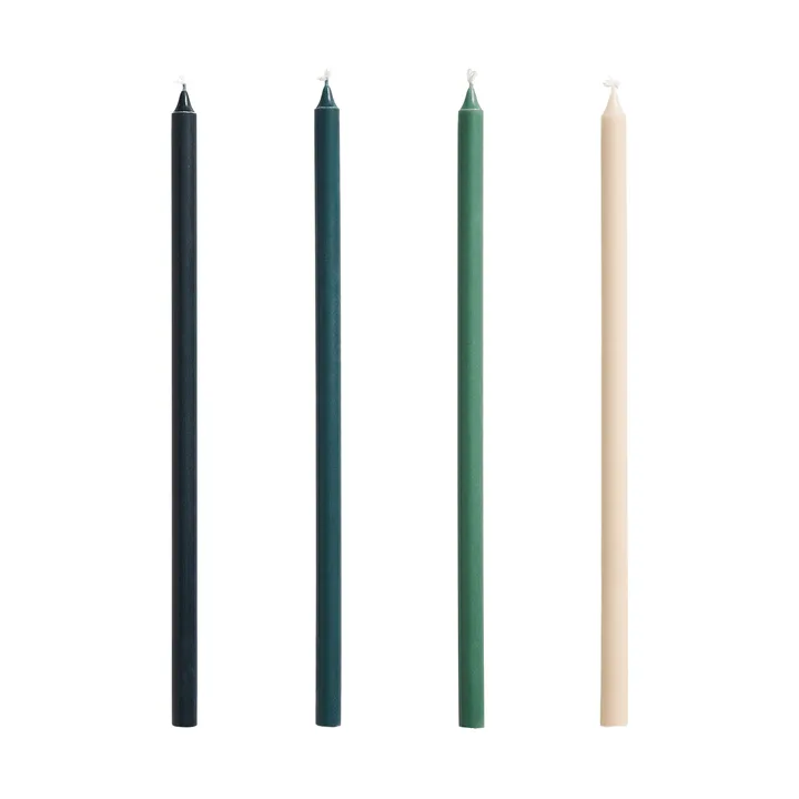 Slim lys 4-pakning - Green-dark green - HAY