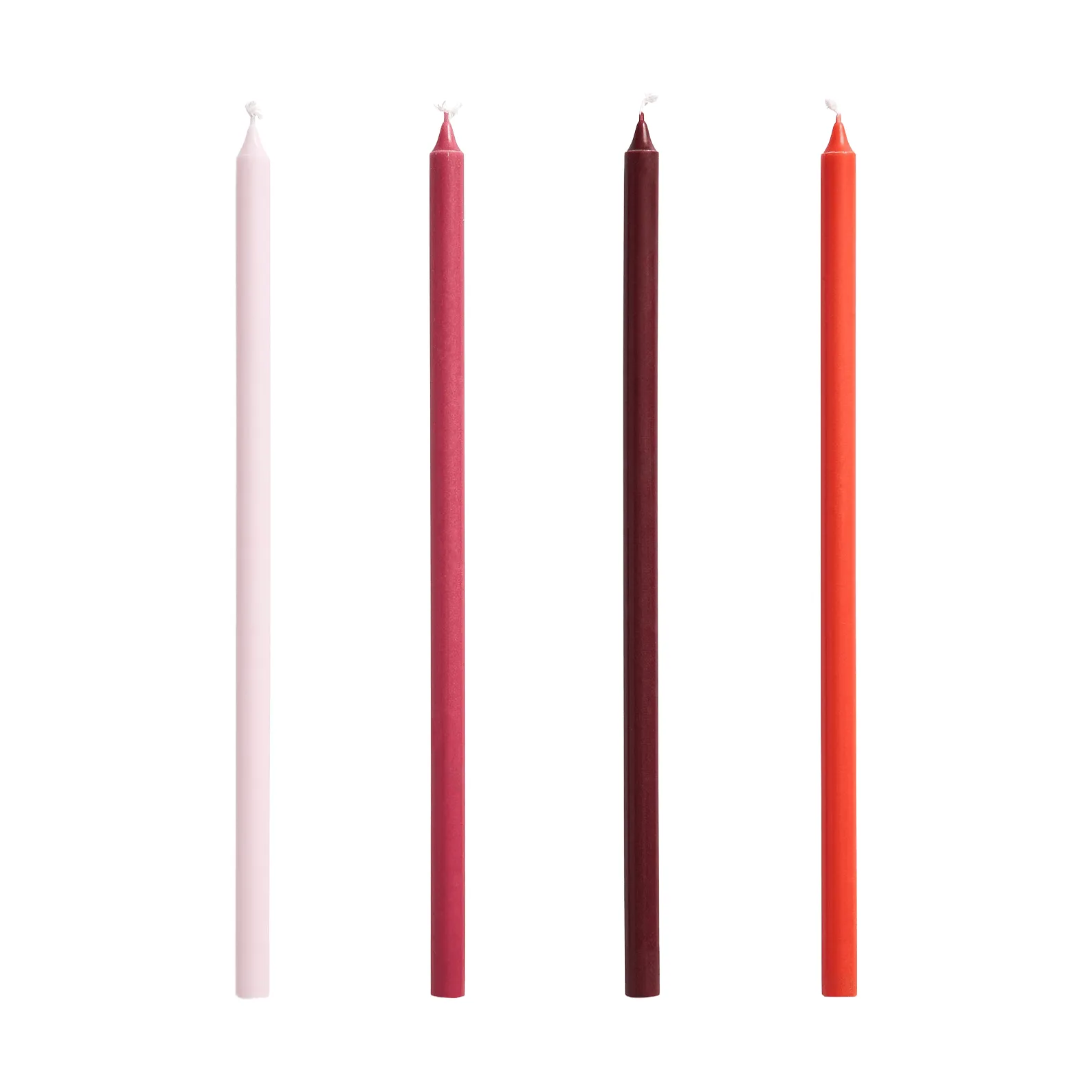 Slim lys 4-pakning, Pink-red HAY