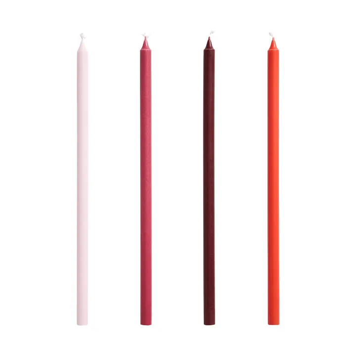 Slim lys 4-pakning - Pink-red - HAY