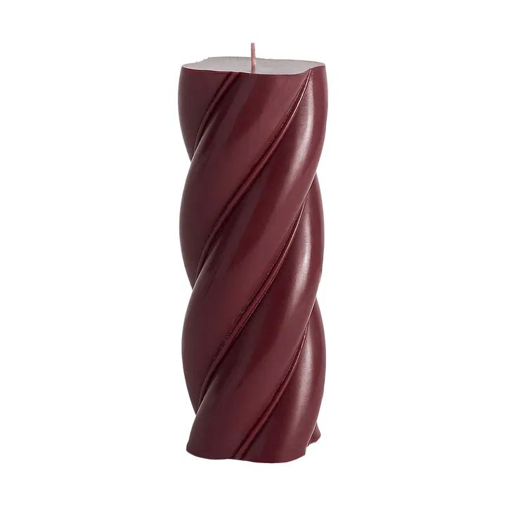 Soft Serve Candle blokklys - Bordeaux, Ø7,8×19,5 cm - HAY