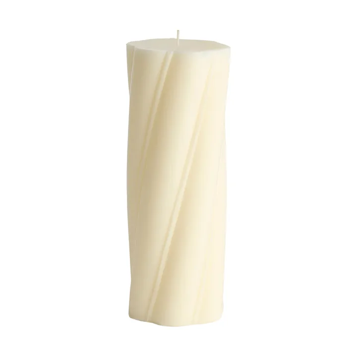 Soft Serve Candle blokklys - Ivory, Ø9,5 × 24,5 cm - HAY