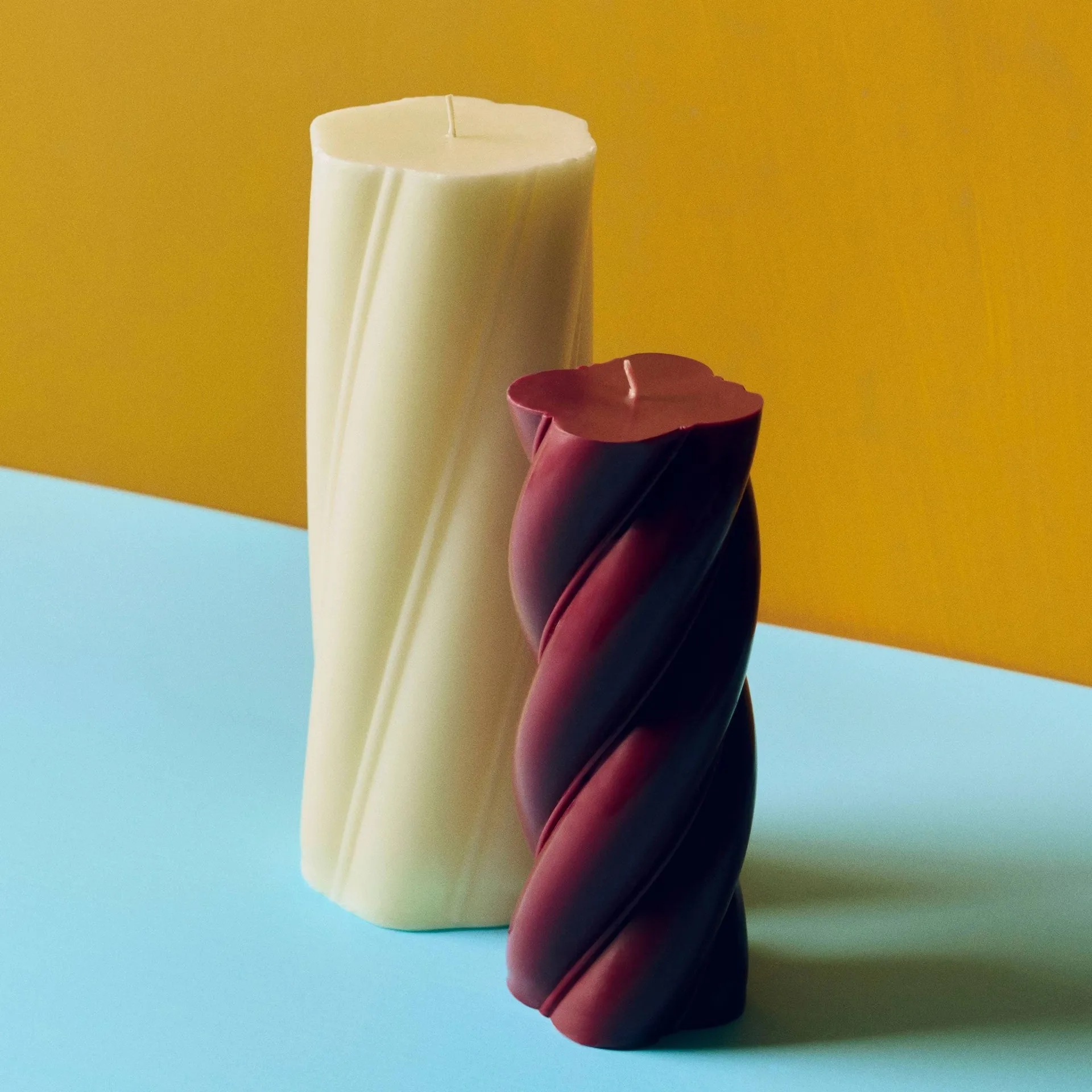 Soft Serve Candle blokklys, Ivory, Ø9,5 × 24,5 cm HAY