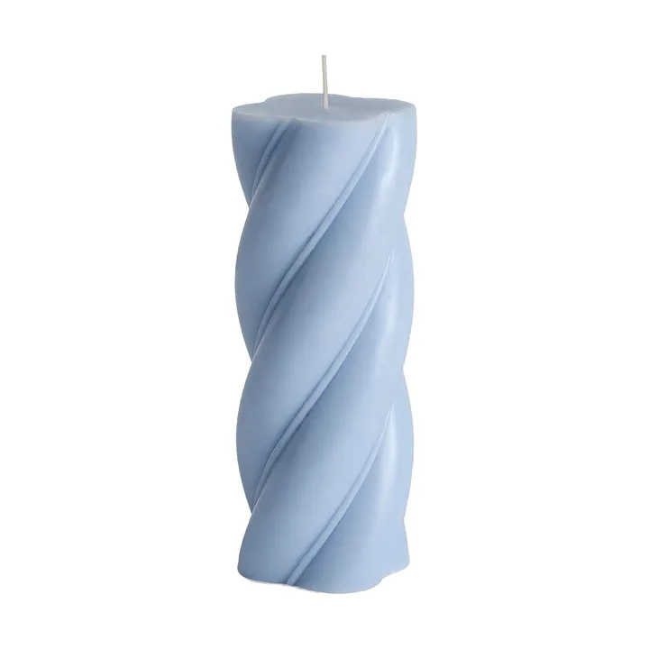 Soft Serve Candle blokklys - Light blue, Ø7,8×19,5 cm - HAY