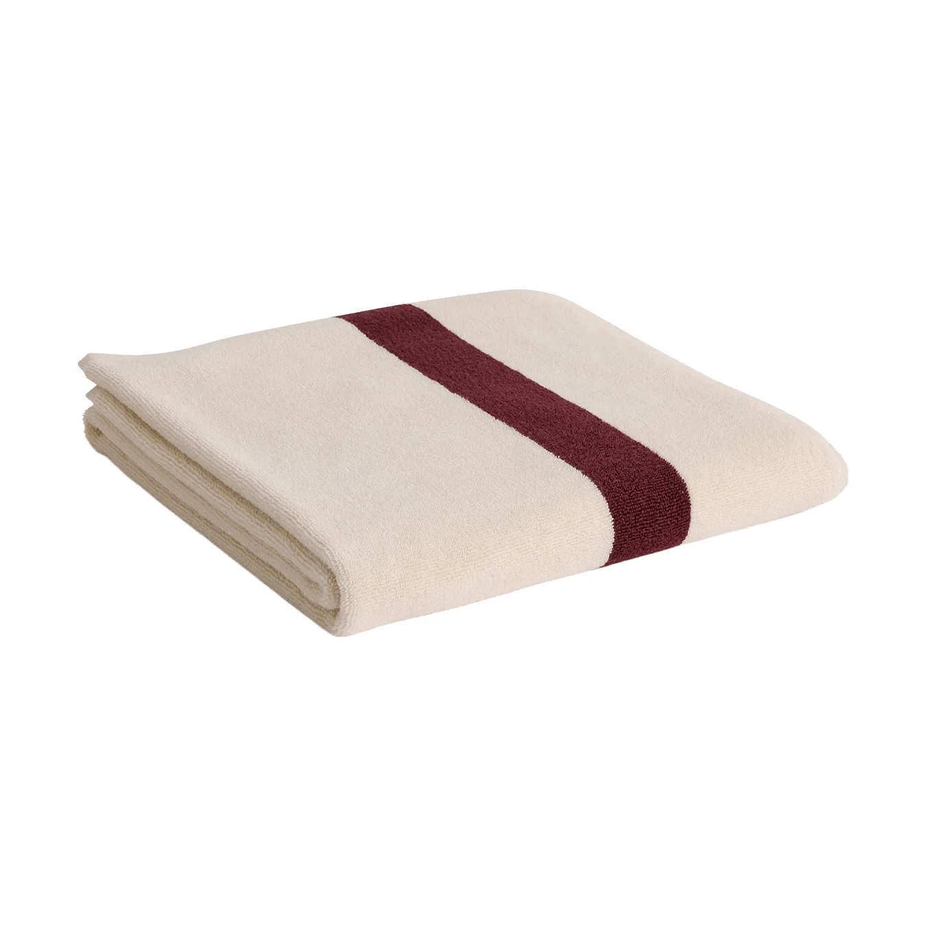 Stripe håndkle, Burgundy, 70×140 cm HAY