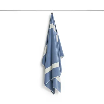Stripe håndkle - Dusty blue, 100x150 cm - HAY