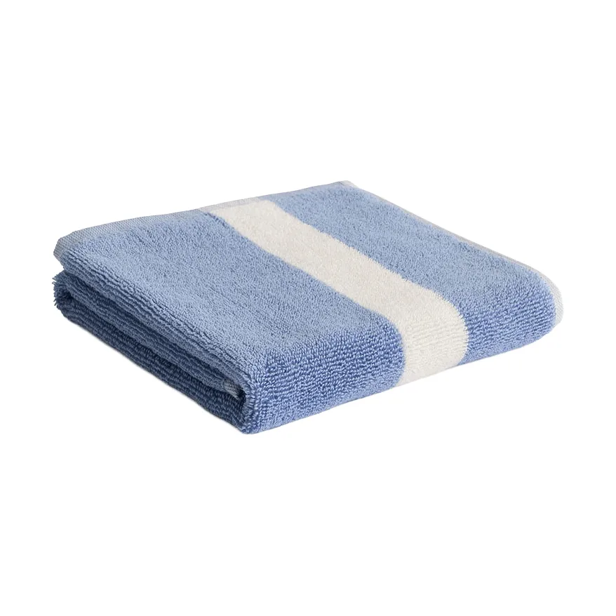 Stripe håndkle, Dusty blue, 40×60 cm HAY