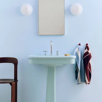 Stripe håndkle - Dusty blue, 40×60 cm - HAY