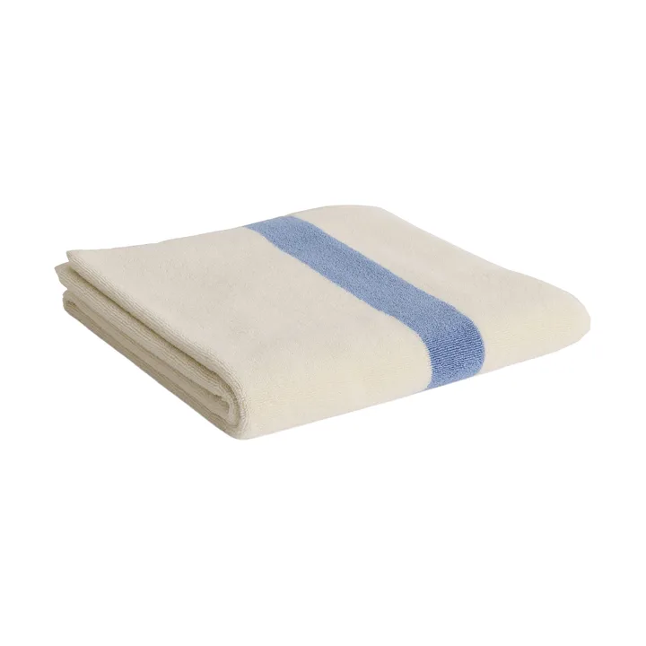 Stripe håndkle - Dusty blue, 70×140 cm - HAY