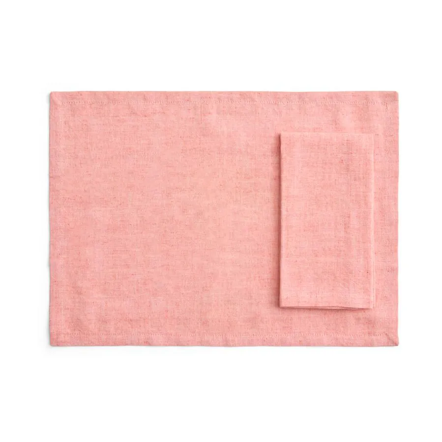 Tavolo bordbrikke/serviett 4-pakning, Soft coral HAY