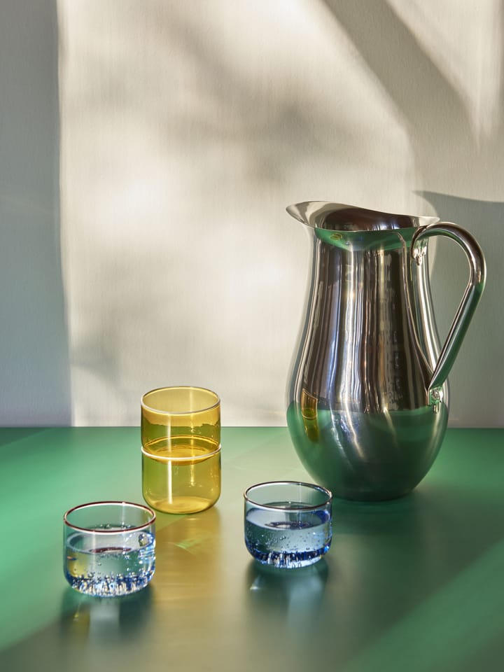 Tint glass 20 cl 2-stk., Lysegul-hvit kant HAY