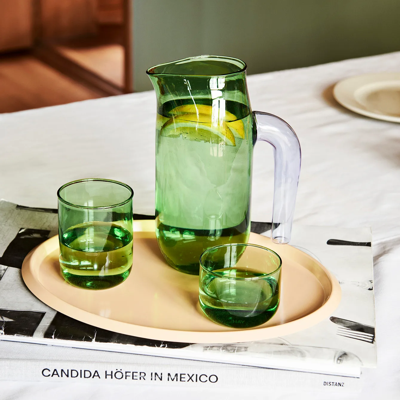 Tint tumblerglass 30 cl 2-stk., Green HAY
